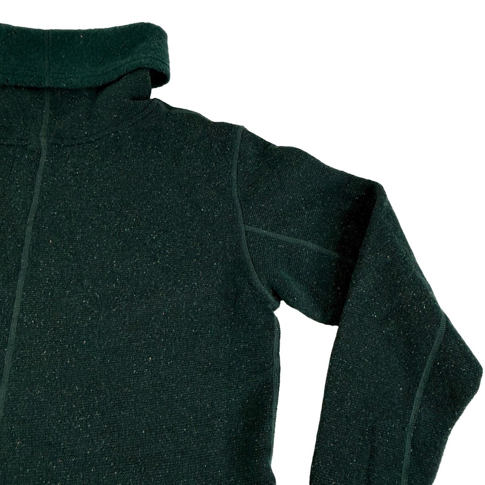 Smartwool Hudson Trail Pullover Fleece Cowl Neck Sweater Green Women's XL NWOT - Picture 10 of 12